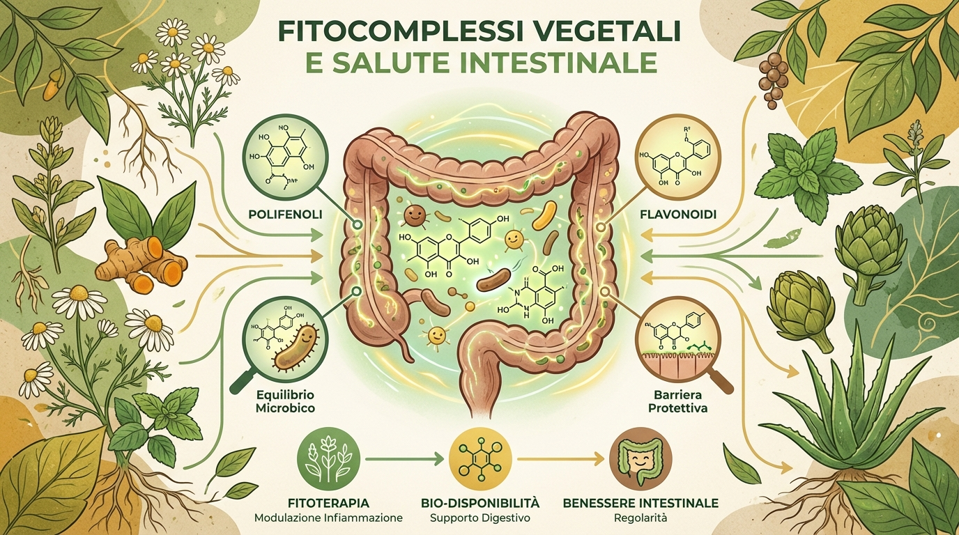 I fitocomplessi vegetali e il loro impatto sulla salute intestinale: evidenze scientifiche e applicazioni pratiche