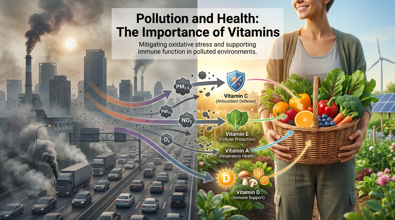 Inquinamento atmosferico e fabbisogno di nutrienti: come l'aria inquinata influisce sulla salute e la nutrizione umana