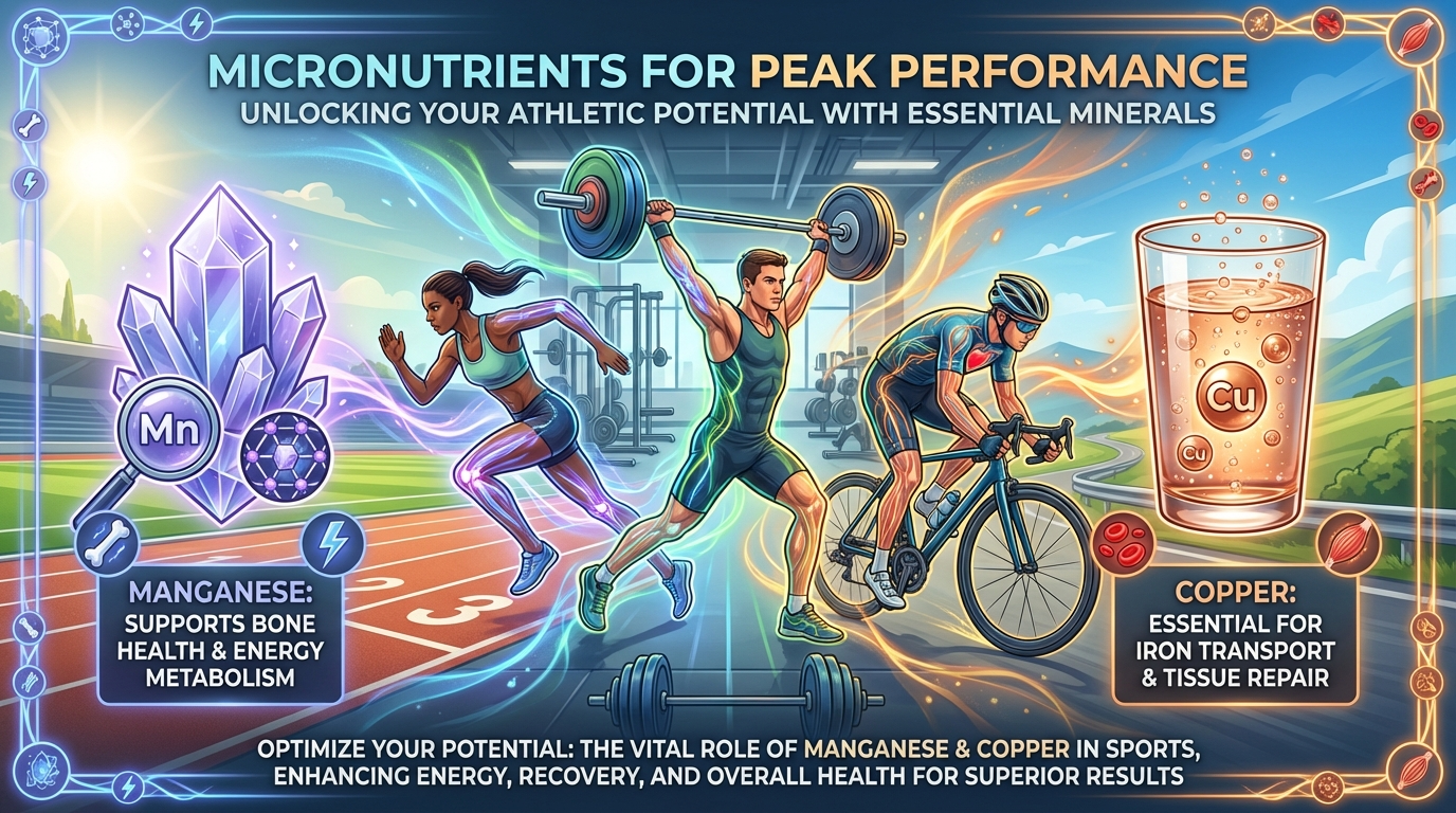 Micronutrienti essenziali: il ruolo di manganese e rame nel metabolismo energetico e nelle performance atletiche