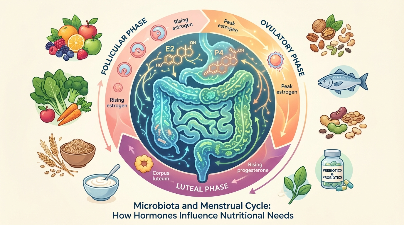 Il microbiota intestinale e le sue variazioni nel ciclo mestruale: impatti sulla risposta metabolica e le necessità nutrizionali delle donne