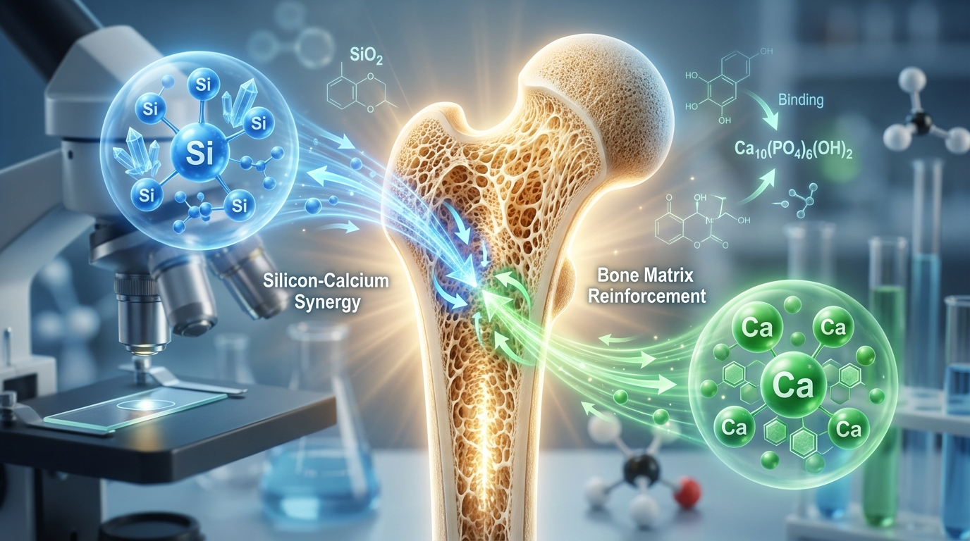 Interazione tra Silicio e Calcio: Nuove Evidenze per la Salute Ossea