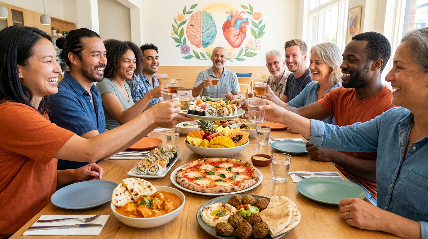 La diversità culinaria come chiave per il benessere psicologico e la salute mentale