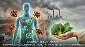 L'inquinamento ambientale altera l'assorbimento dei nutrienti e aumenta le necessità nutrizionali delle popolazioni esposte