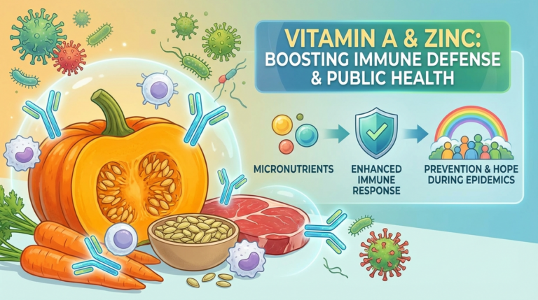 La carenza di vitamina A e zinco compromette la risposta immunitaria durante le epidemie