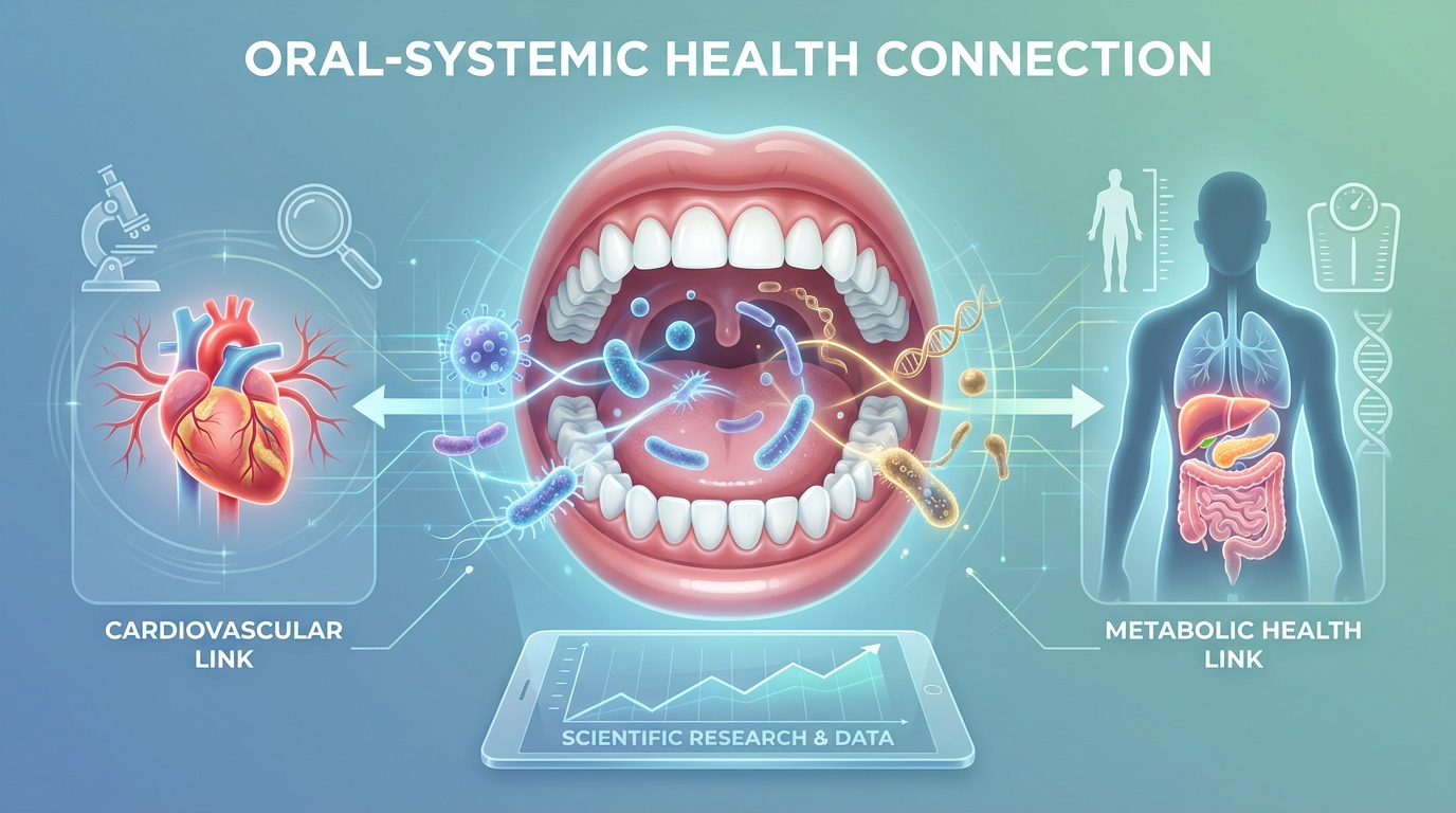 La microbiota orale e il suo impatto sulla salute sistemica: collegamenti con malattie cardiovascolari e metaboliche emergono da nuove ricerche.