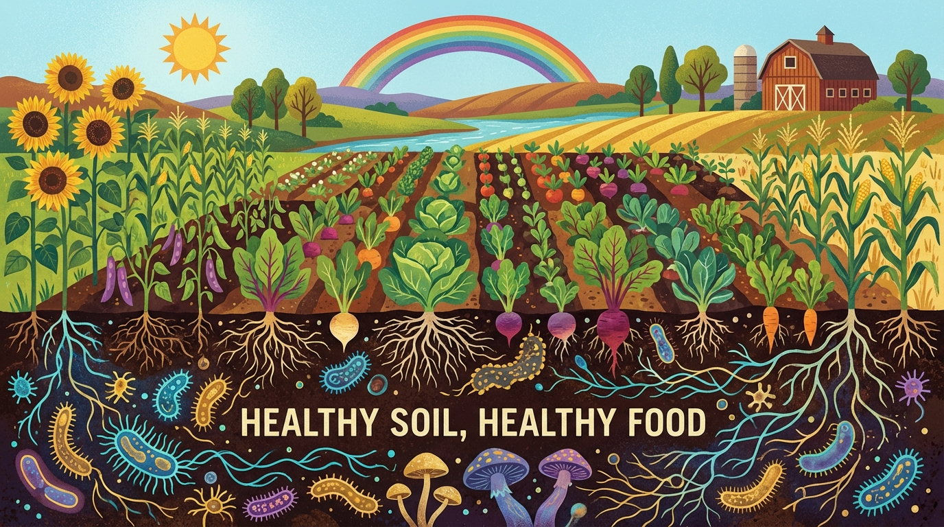 L'importanza della microbiologia del suolo per la qualità nutrizionale degli alimenti sostenibili