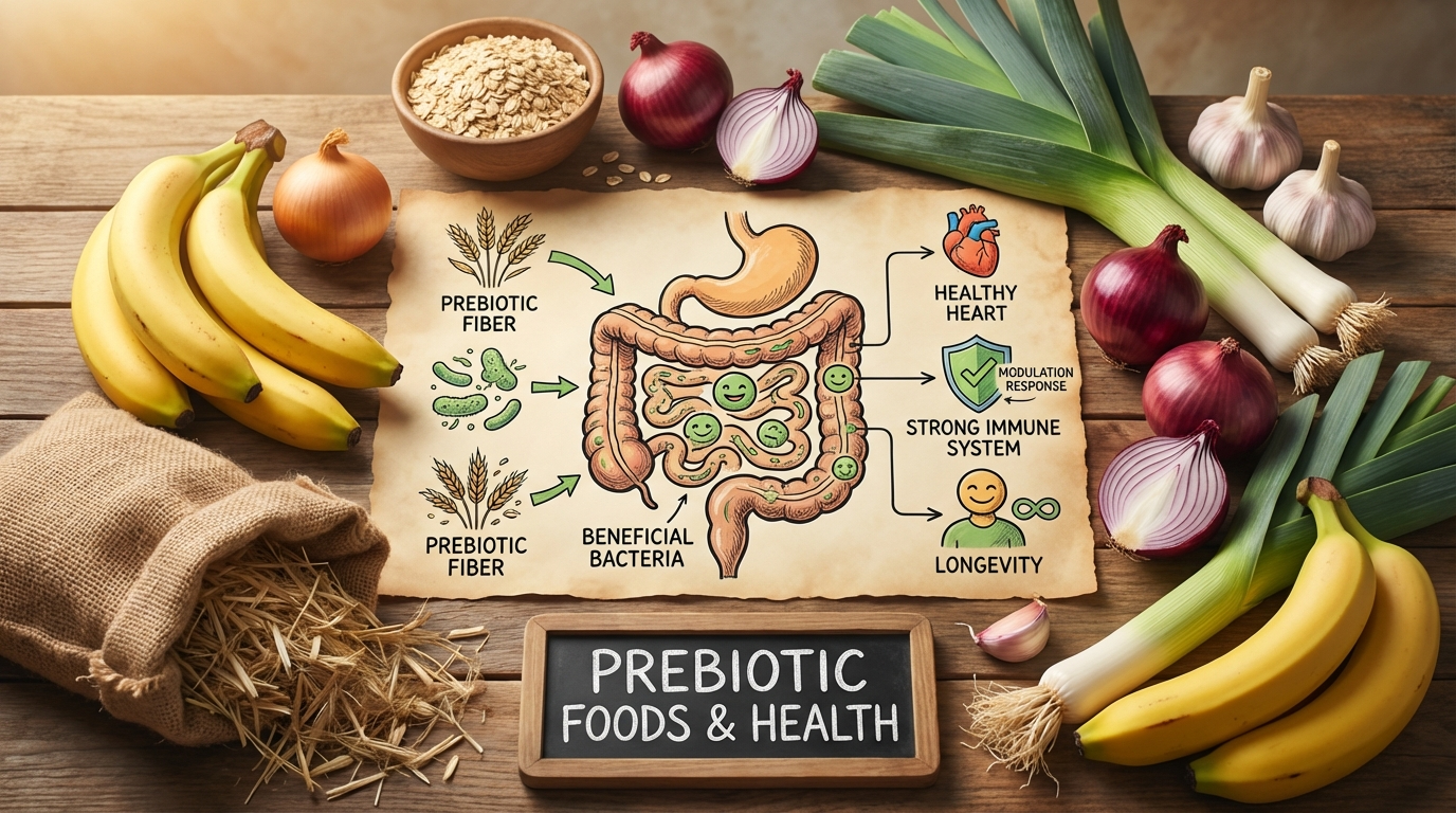 Gli alimenti prebiotici e il loro ruolo nella salute intestinale e nella risposta immunitaria