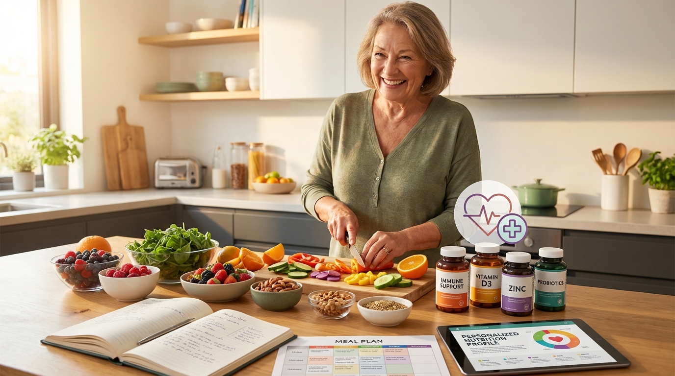 Nutrizione personalizzata per migliorare la salute immunitaria negli anziani