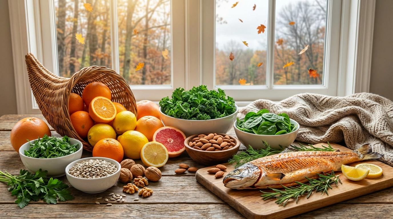 Dieta e nutrizione: strategie per rafforzare l'immunità contro le infezioni respiratorie durante i cambiamenti stagionali