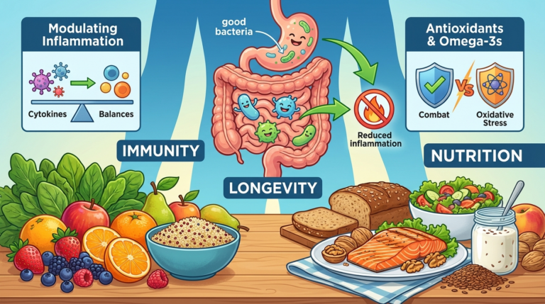 Alimentazione e infiammazione: strategie per migliorare l'immunità e la longevità