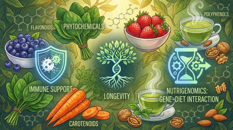 I fitochimici alimentari: potenziali benefici per la risposta immunitaria e la longevità