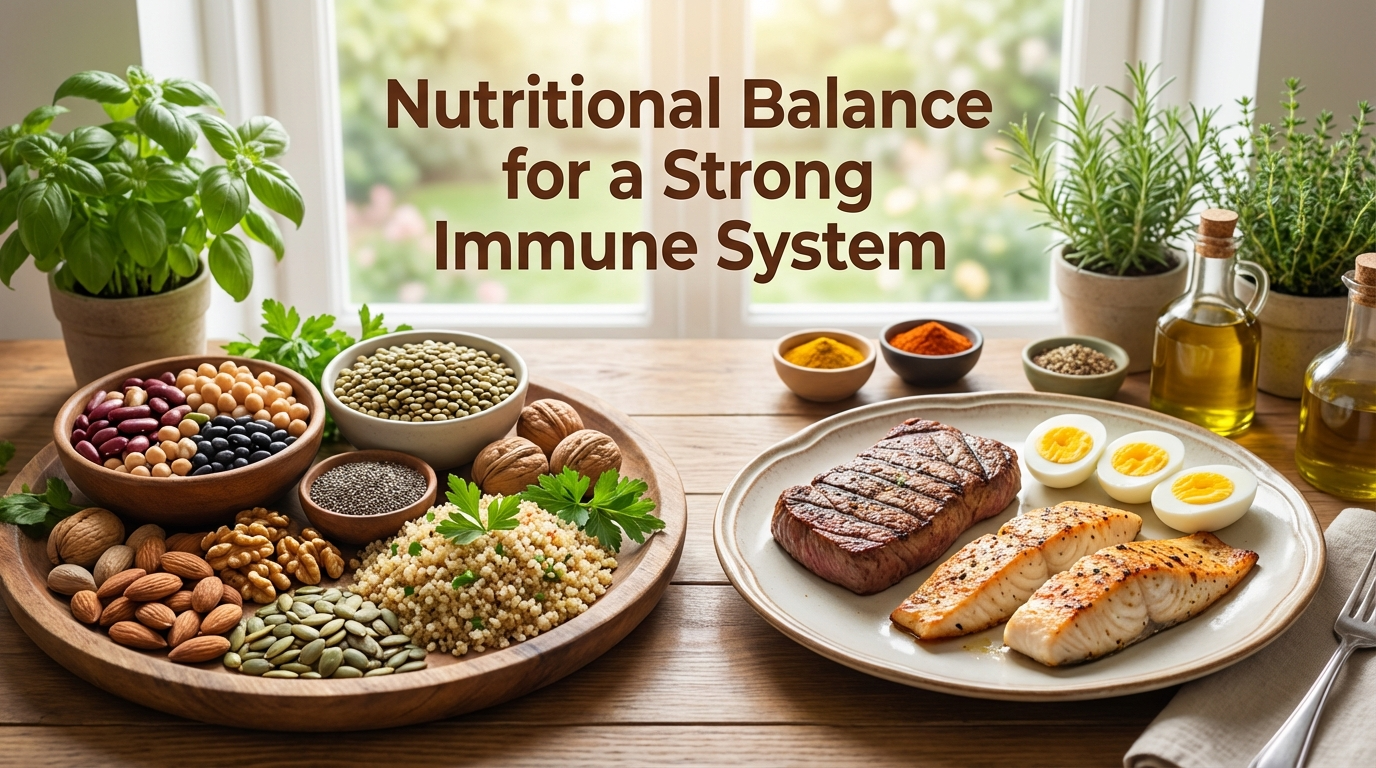 L'equilibrio tra proteine vegetali e animali per un sistema immunitario forte e una salute duratura