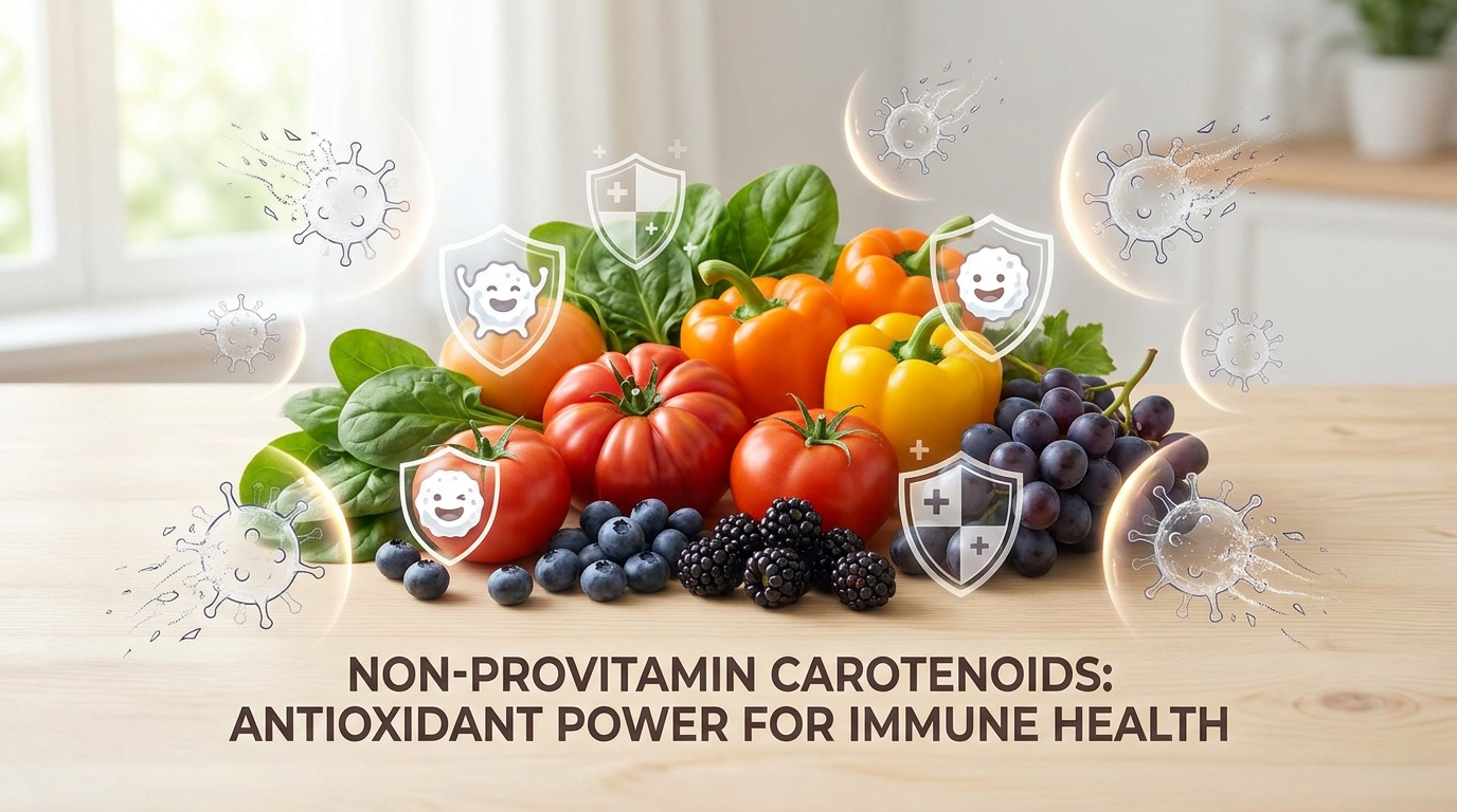 I carotenoidi non provitaminici: potenziali benefici per la salute immunitaria e limiti delle evidenze scientifiche