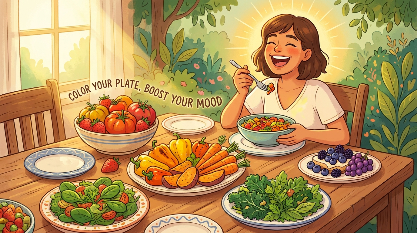 La cucina colorata: benefici per la salute e l'umore attraverso una dieta variegata