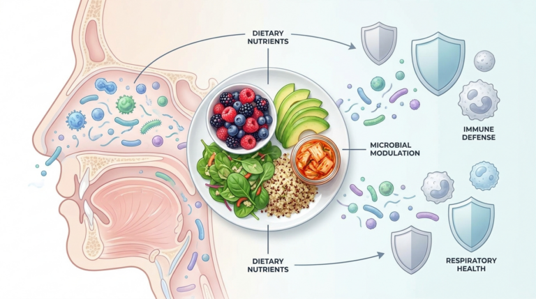 La dieta influenza il microbiota nasale e le difese immunitarie delle vie respiratorie
