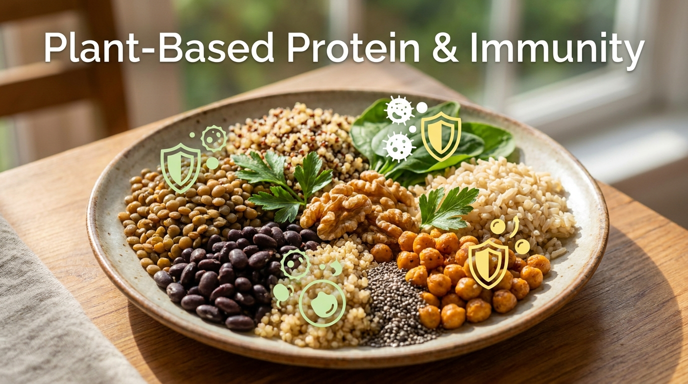 Le proteine vegetali migliorano la risposta immunitaria e proteggono contro le malattie infettive, secondo evidenze scientifiche.