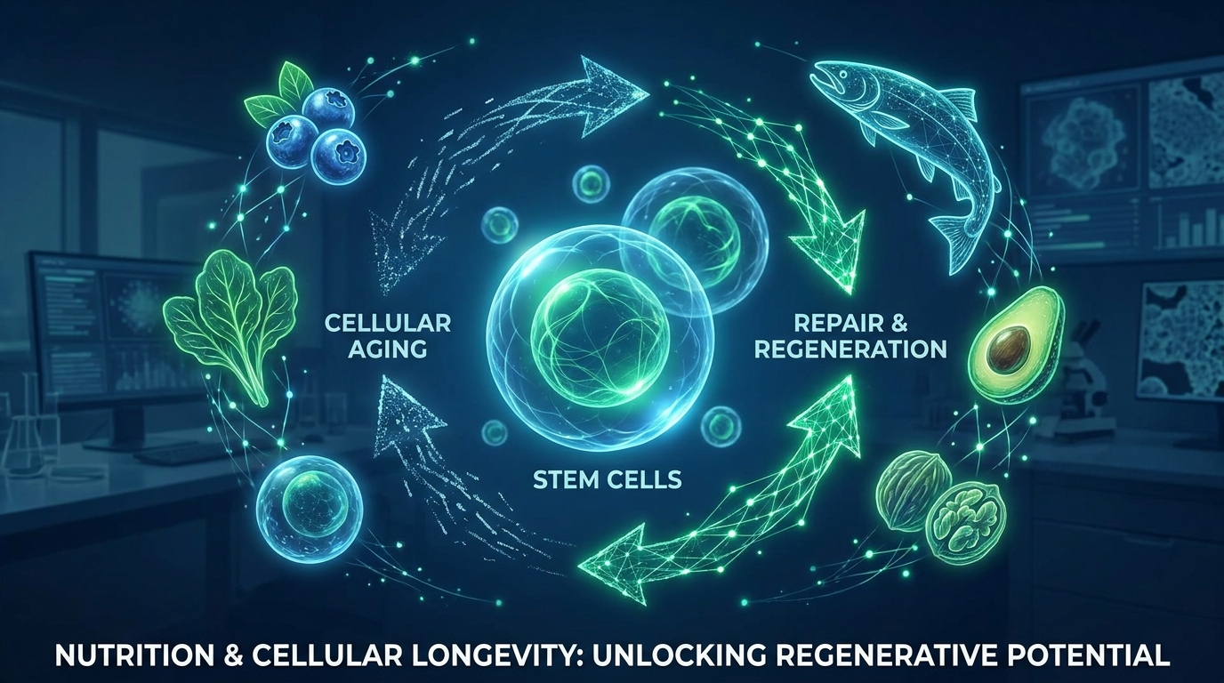 La Nutrizione Influenza la Longevità delle Cellule Staminali: Nutrienti Chiave per un Invecchiamento Sano