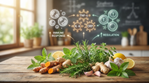 L'impatto delle diete a base di erbe sulla risposta immunitaria e l'infiammazione: evidenze scientifiche e limitazioni.