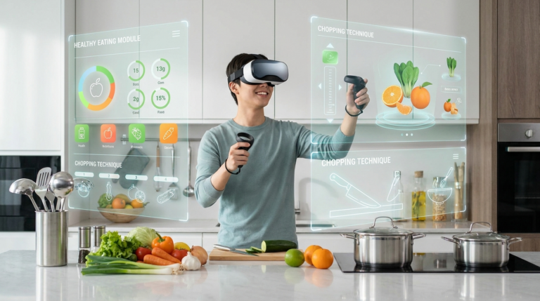 La realtà virtuale come strumento per migliorare l'apprendimento delle tecniche di cucina sana tra i giovani