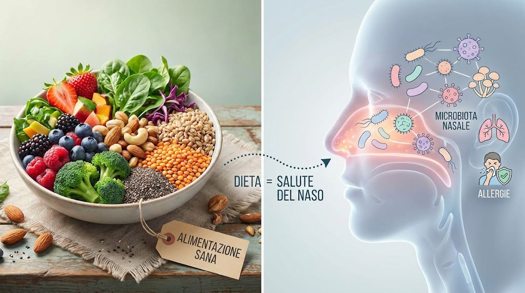 L'influenza della dieta sulla salute del microbiota nasale e delle vie respiratorie: un'analisi delle evidenze emergenti