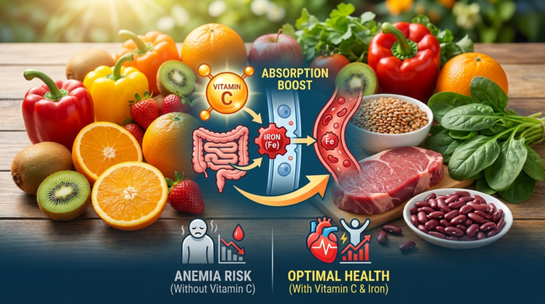 La vitamina C migliora l'assorbimento del ferro e combatte l'anemia