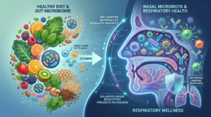 La dieta influisce sul microbiota nasale e sulla risposta immunitaria, con implicazioni per la salute respiratoria