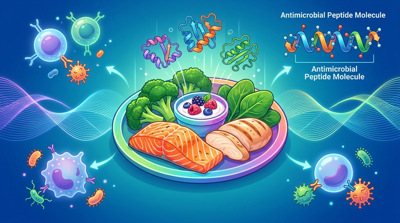 I peptidi antimicrobici nella nutrizione: un potenziale supporto per il sistema immunitario e la risposta alle infezioni.