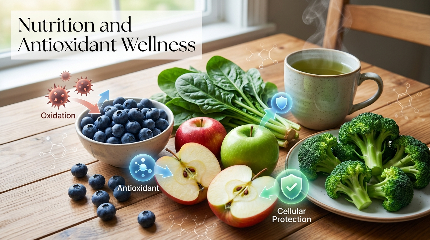 Alimenti antiossidanti e strategie nutrizionali per combattere lo stress ossidativo e migliorare la salute generale