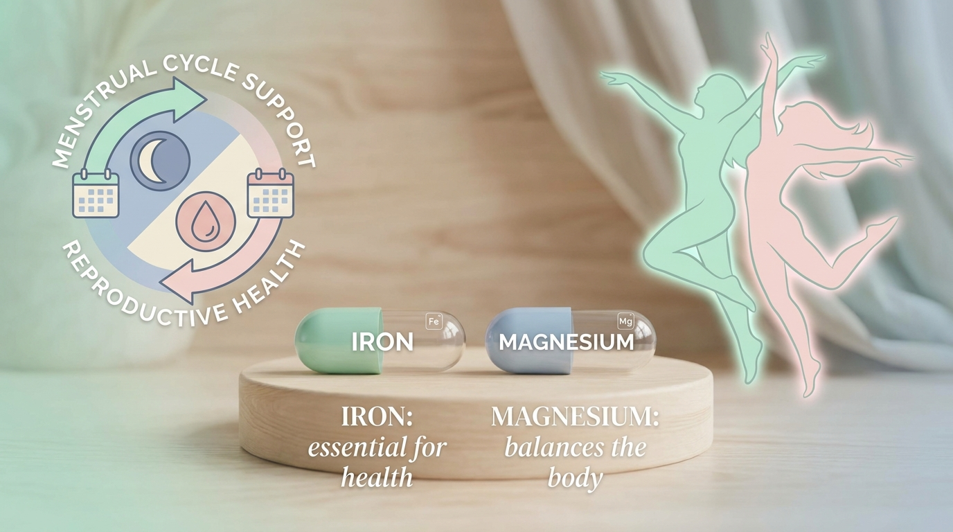 Ferro e magnesio: micronutrienti chiave per la salute riproduttiva e il benessere durante il ciclo mestruale femminile