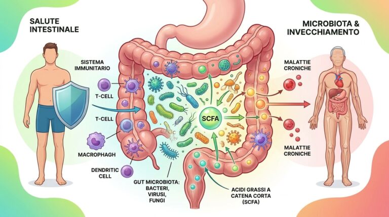 Il microbiota intestinale: un alleato chiave per la salute immunitaria e la prevenzione delle malattie croniche nell'invecchiamento