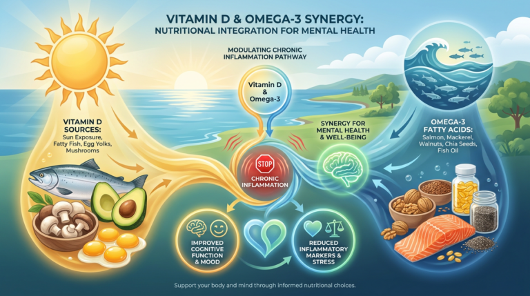 Sinergia tra Vitamina D e Omega-3: Nuove Evidenze sulla Modulazione delle Infiammazioni e Salute Mentale