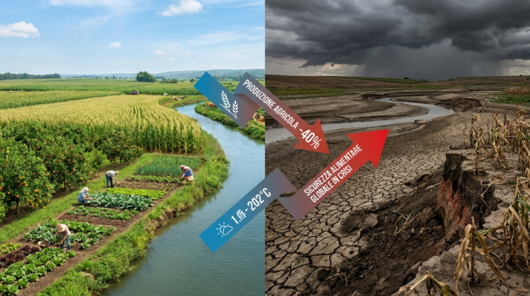 Il cambiamento climatico minaccia la qualità nutrizionale degli alimenti e la sicurezza alimentare globale