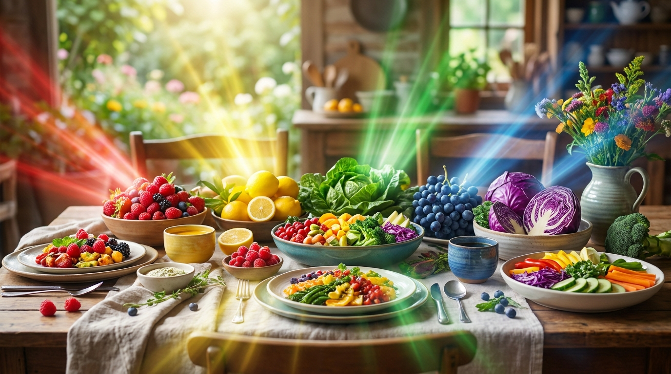 Il Colore del Cibo Influenza la Percezione del Sapore e Sviluppa Interessi nella Cromoterapia per il Benessere Mentale