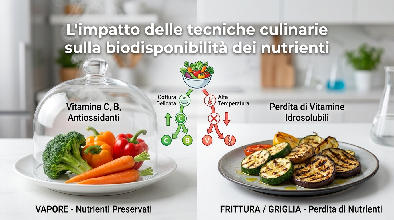 Come le Tecniche Culinarie Influenzano l'Assorbimento dei Nutrienti: Un'Analisi della Biodisponibilità in Cucina