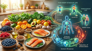 Alimenti antinfiammatori e risposta immunitaria: evidenze scientifiche attraverso le fasi della vita